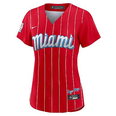 Women's Nike Red Miami Marlins City Connect Replica Team Jersey