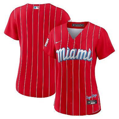 Women's Nike Red Miami Marlins City Connect Replica Team Jersey