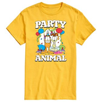 Men's Garfield Party Animal Graphic Tee
