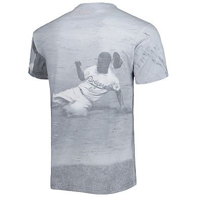 Men's Mitchell & Ness Jackie Robinson Brooklyn Dodgers Cooperstown Collection Highlight Sublimated Player Graphic T-Shirt