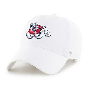 Men's '47 White Fresno State Bulldogs Clean Up Adjustable Hat