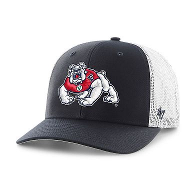 Men's '47 Navy Fresno State Bulldogs Trucker Snapback Hat