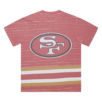 Men's Mitchell & Ness Scarlet San Francisco 49ers Jumbotron 3.0 T-Shirt