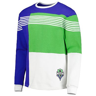 Men's Blue Seattle Sounders FC Logo Pullover Sweatshirt