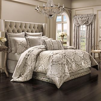 Five Queens Court Blair Sand 4 pc Comforter Set or Euro Sham