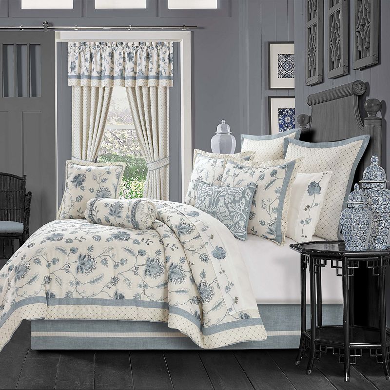 Five Queens Court Blue Ivy 4-pc. Comforter Set or Euro Sham, Cal King