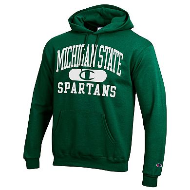 Men's Champion Green Michigan State Spartans Arch Pill Pullover Hoodie