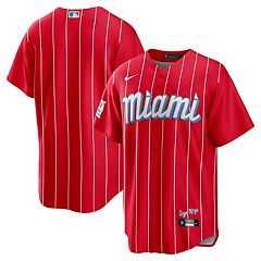 Men's Nike Black Miami Marlins Alternate Replica Custom Jersey Size: Extra Large