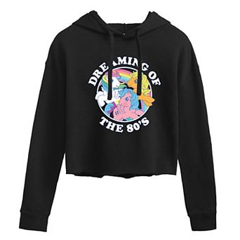 Juniors' My Little Pony 80s Cropped Graphic Hoodie