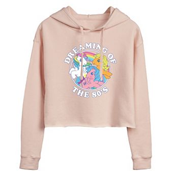 Juniors' My Little Pony 80s Cropped Graphic Hoodie