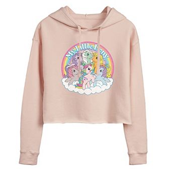 Juniors' My Little Pony Retro Cropped Graphic Hoodie