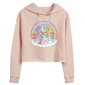 Juniors' My Little Pony Retro Cropped Graphic Hoodie