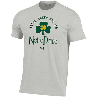Men's Under Armour Heather Grey Notre Dame Fighting Irish Cheer For Old T-Shirt