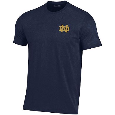 Men's Under Armour Navy Notre Dame Fighting Irish Domer 2-Hit T-Shirt