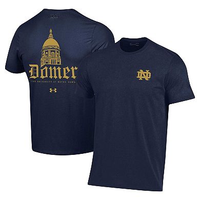 Men's Under Armour Navy Notre Dame Fighting Irish Domer 2-Hit T-Shirt