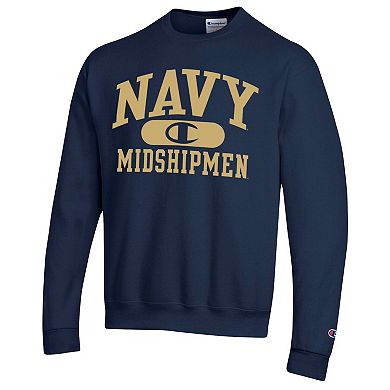 Men's Champion Navy Navy Midshipmen Arch Pill Sweatshirt