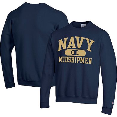 Men's Champion Navy Navy Midshipmen Arch Pill Sweatshirt