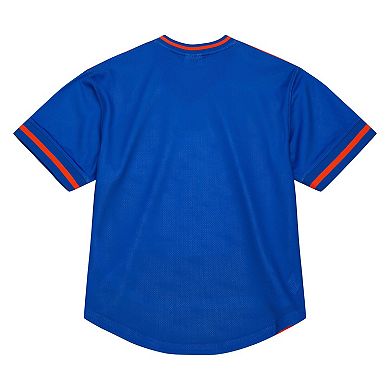 Men's Mitchell & Ness Royal Denver Broncos Jumbotron 3.0 Mesh V-Neck T-Shirt