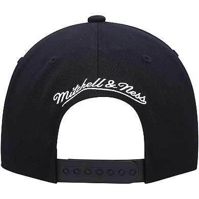 Men's Mitchell & Ness Black Utah Jazz Hardwood Classics Script 2.0 Snapback Hat