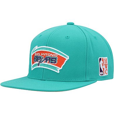 Men's Mitchell & Ness Turquoise San Antonio Spurs Hardwood Classics 1995 NBA All-Star Weekend Desert Snapback Hat