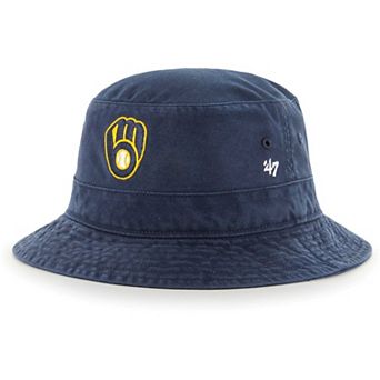 Men's '47 Navy Milwaukee Brewers Primary Bucket Hat