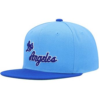 Youth Mitchell & Ness Powder Blue/Royal Los Angeles Lakers Two-Tone Snapback Hat