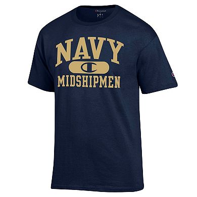 Men's Champion Navy Navy Midshipmen Arch Pill T-Shirt