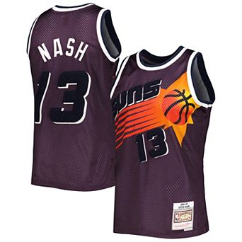 Men's Mitchell & Ness Steve Nash Purple Phoenix Suns Hardwood Classics Off-Court Swingman Jersey