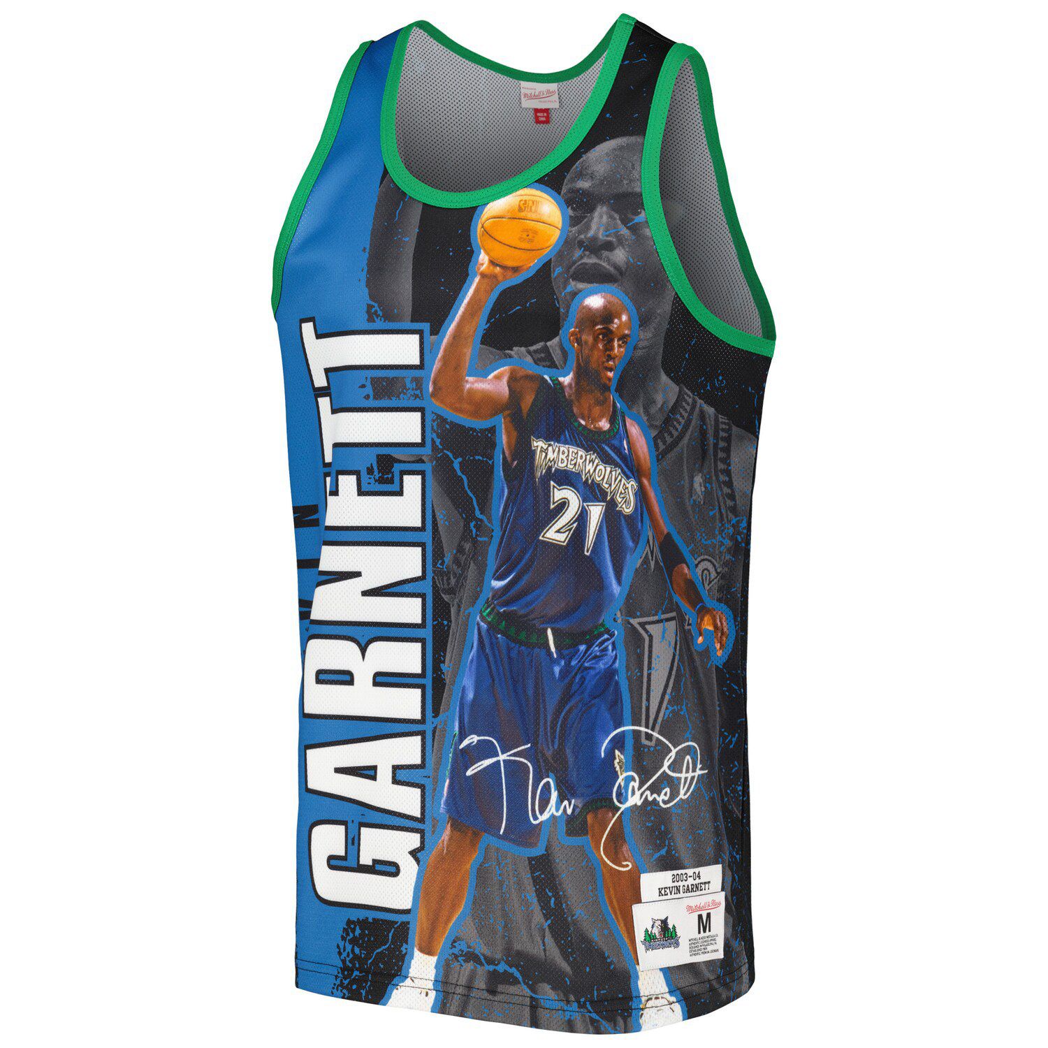 Maillot Signé Kevin Garnett Minnesota Timberwolves 2003-04 Mitchell & Ness - Certifié Fanatics