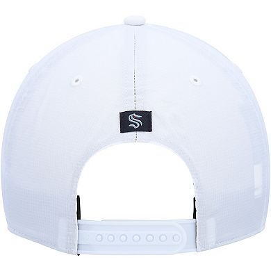 Men's '47 White Seattle Kraken Downburst Hitch Snapback Hat