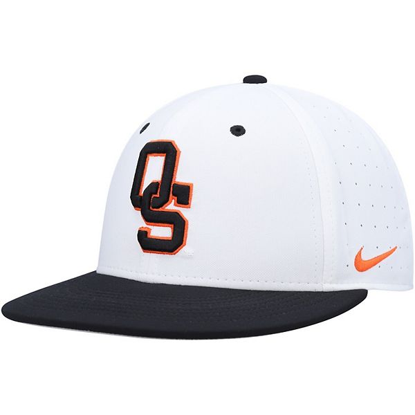 Mens Nike White Oklahoma State Cowboys Aero True Baseball Performance Fitted Hat 5188