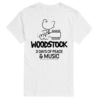 Big & Tall Woodstock 3 Days Graphic Tee