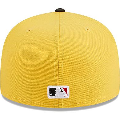 Men's New Era Yellow/Black New York Yankees Grilled 59FIFTY Fitted Hat