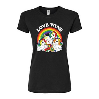 Juniors' My Little Pony Love Wins Fitted Tee