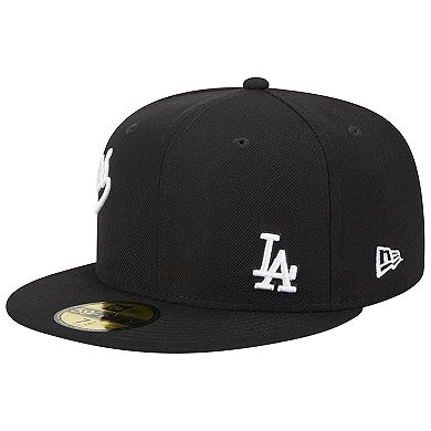 Men's New Era Black Los Angeles Dodgers Jersey 59FIFTY Fitted Hat