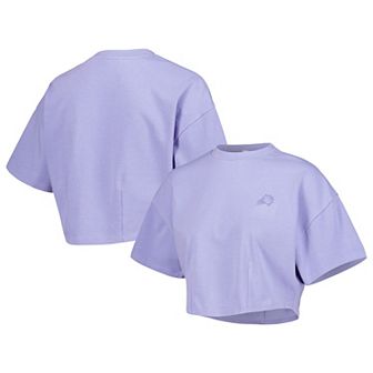 Men's Lusso Purple Phoenix Suns Nola Faded Tonal Cropped T-Shirt