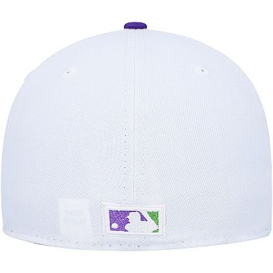 Men's New Era White Montreal Expos 25th Anniversary Side Patch 59FIFTY Fitted Hat
