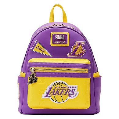Loungefly Los Angeles Lakers Patches Mini Backpack
