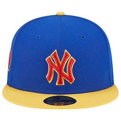 Men's New Era Royal/Yellow New York Yankees Empire 59FIFTY Fitted Hat