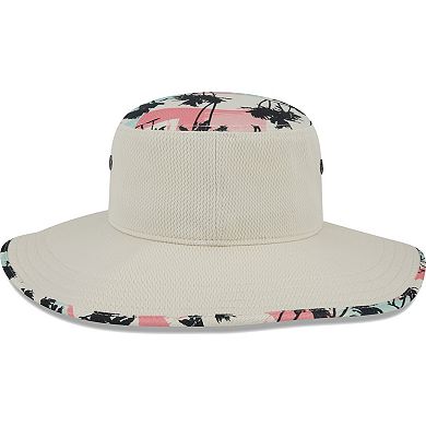 Men's New Era Natural Oakland Athletics Retro Beachin' Bucket Hat