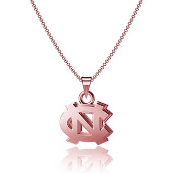 Dayna Designs North Carolina Tar Heels Rose Gold Pendant Necklace