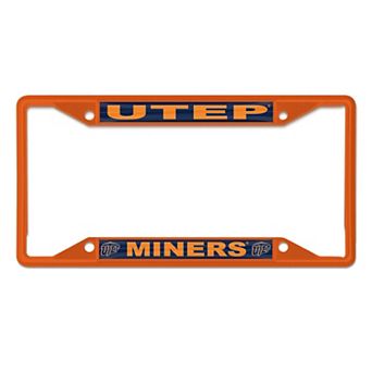 WinCraft UTEP Miners Chrome Color License Plate Frame