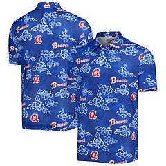 Fanatics Men's Navy Atlanta Braves Logo Solid Birdseye Polo Shirt - Macy's