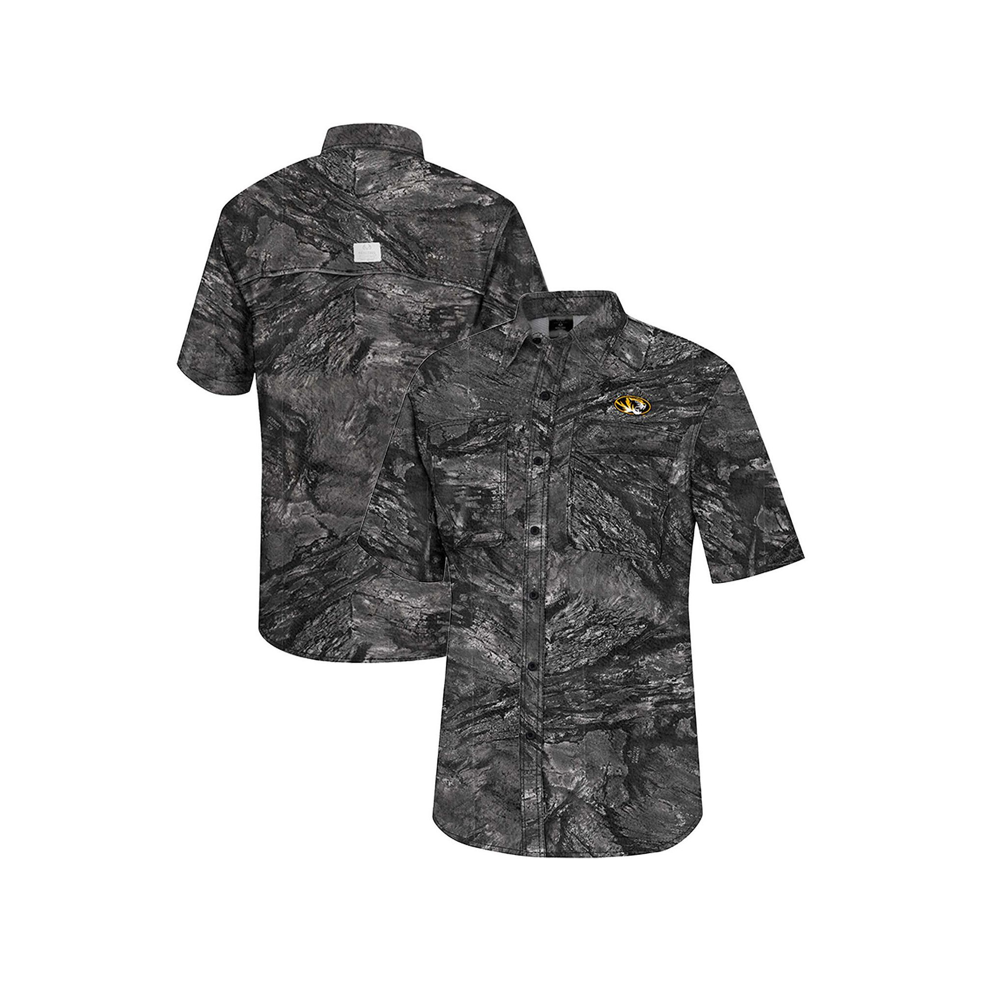 Mens Colosseum  Charcoal Missouri Tigers Realtree Aspect Charter Full-Butt