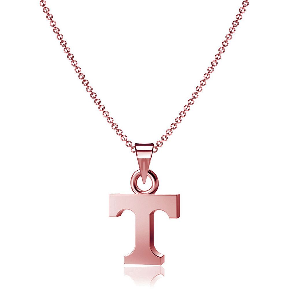 Pendentif Lettre T Université Tennessee Argent Massif 925 - Collier 18 Pouces