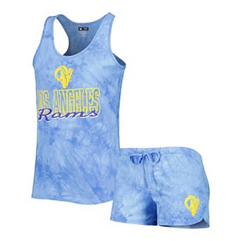 Women's Concepts Sport Royal Los Angeles Rams Billboard Scoop Neck Racerback Tank Top and Shorts Sleep Set