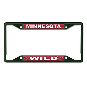 WinCraft Minnesota Wild Chrome Colored License Plate Frame