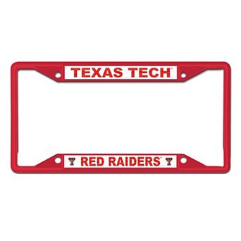 WinCraft Texas Tech Red Raiders Chrome Colored License Plate Frame