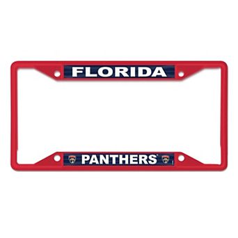 WinCraft Florida Panthers Chrome Colored License Plate Frame