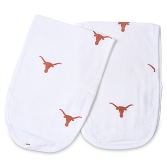 Infant Texas Longhorns 2-Pack Muslin Burp Cloth Set
